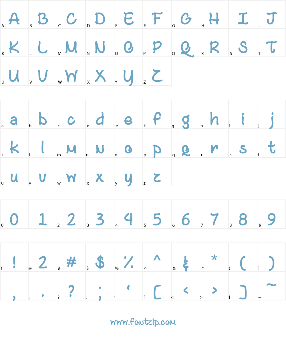 Coffee with Sugar Font Character